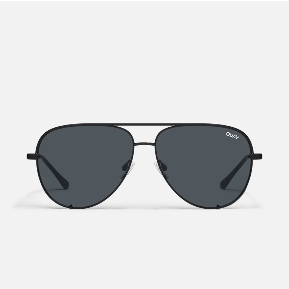 Quay Australia x Desi Perkins Black Aviator Sunglasses
